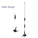 Bingfu 20-1300MHz Police Scanner Antenna HF VHF UHF Ham Radio BNC Male Antenna Magnetic Base (2-Pack) Compatible with Uniden Bearcat Whistler Shack Police Radio Scanner