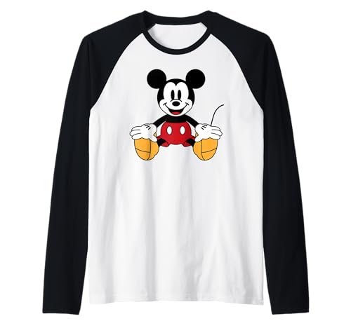 T-shirt raglan Mickey Mouse assis pour retrouver la magie Disney chaque jour