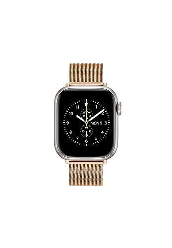 【公式ショップ】 ダニエルウェリントン スマートウォッチケース Smartwatch Mesh Strap Rose Gold スマートウォッチバンド 高級スマートウォッチベルト ミラノ金属編み込みメッシュバンド 4色Apple Watch 38mm/40