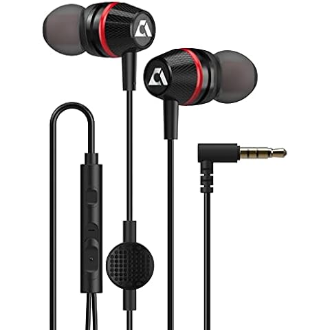 1mii Ankbit Wired Earphones with Mic, Noise-Isolating Magnetic Wired Earbuds with Deep Bass,3.5 mm Jack Wired Headphone Compatible with iPhone and Android Devices,iPad, MP3 (Black) Cover