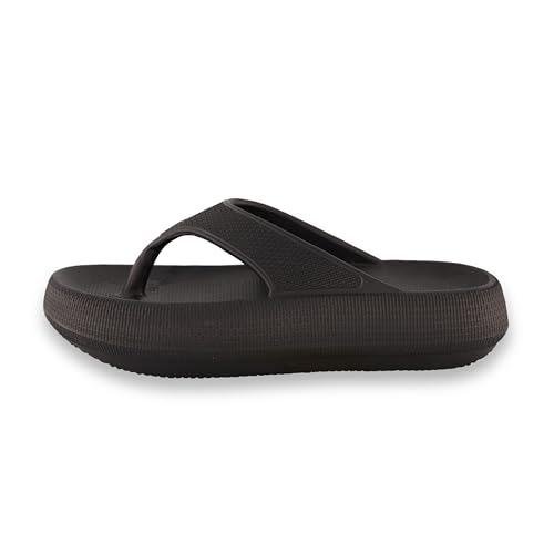 CUSHIONAIRE Women's Fling recovery cloud pool slides sandal with +Comfort2