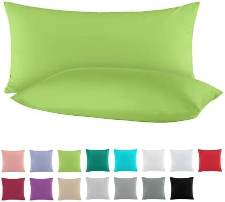 2-pak bawełna Renforcé poszewka na poduszkę, poszewki na poduszki 40 x 60 cm bordowy