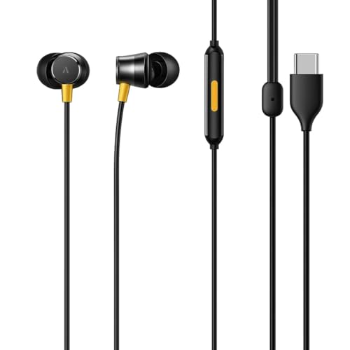 Image of Original for Realme Buds 3 Wired Type-C Earphones with Mic - Gaming Ready Audio Pods with Noise Isolation, Smooth Controls & Secure Fit (Black)