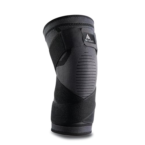 Aethon Knee Cap with Strap for Best Support & Pain Relief, Professional Compression Sleeves for Knee Pain,Ligament Tear, Running,Work Out, Gym,Arthritis, ACL,Sports,Knee Brace Brace 1 piece