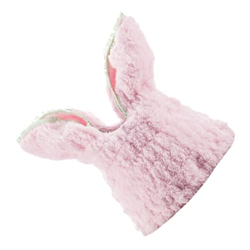 DRESSOOS 入浴キャップ シャワーヘアタオル バスヘア 速乾タオル マイクロファイバーバスタオル うさ耳のシャワーキャップ 子供用シャワーハット 女性のキャップ ピンク