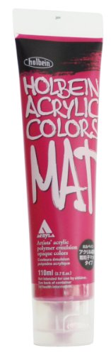 ホルベイン アクリル絵具 粗粒子マットタイプ ローズバイオレット M042 110ml