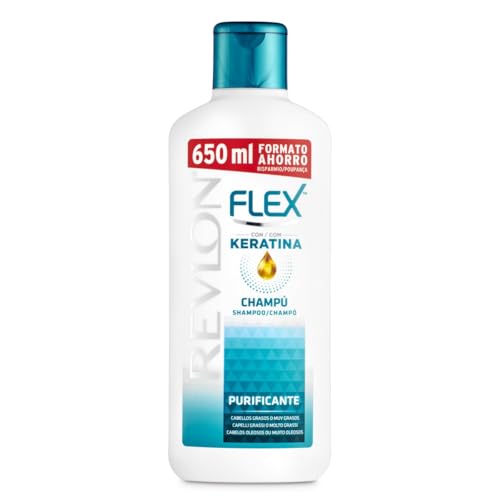 FLEX champú con Keratina para cabello graso frasco 650 ml