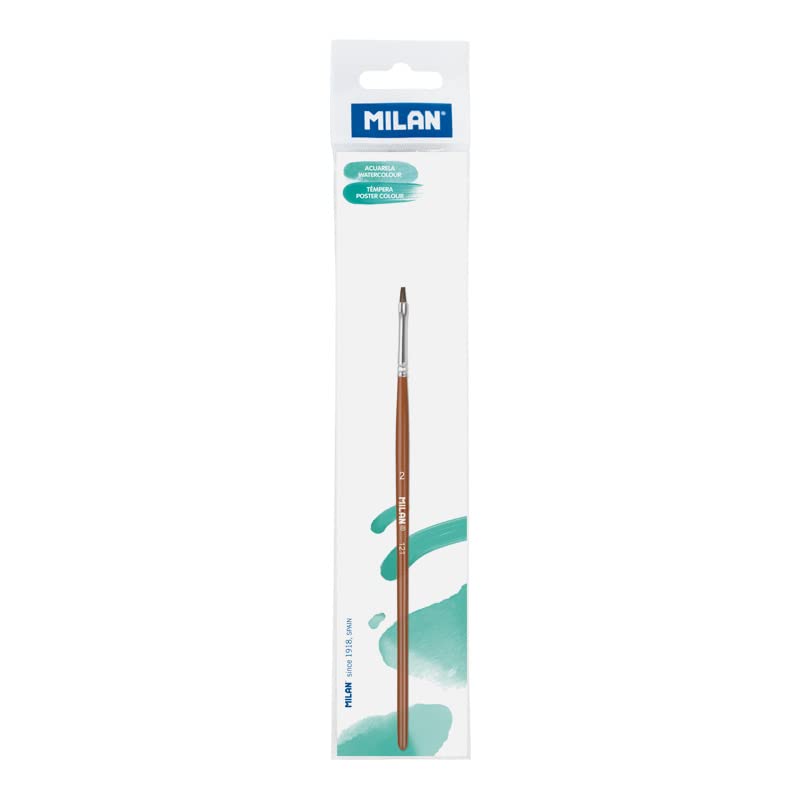 Flat School Brush Hanger Series 121 No. 2 MILAN®, Wood, nº 2 - Image 2