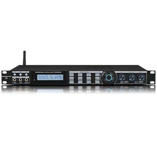 Supresor Profesional de Retroalimentación, Procesador de Audio Anti-Howling, Efecto Pre-Escenario Digital, Modo Reverberación, Control por Teléfono Móvil, para Actuaciones en Vivo, Escenario y Conferencias miniatura 1