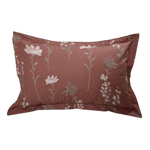 Image of HUESLAND by Ahmedabad Cotton 144 TC Cotton Elastic Fitted Bedsheet for Single Bed with 1 Pillow Cover | 36 x 78 inches