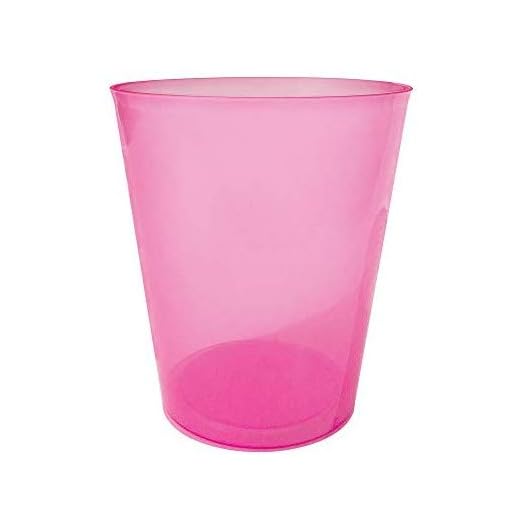 TELEVASO - 75 uds - Vaso Sidra 480 ml Reutilizable Ligero - Polipropileno (PP) - Color Rosa - Vaso ecológico Libre de BPA, Ideal para Cerveza, cubatas, Agua