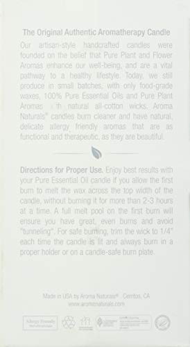 image for Aroma Naturals Essential Oil Orange and Lemongrass Scented Pillar Cand