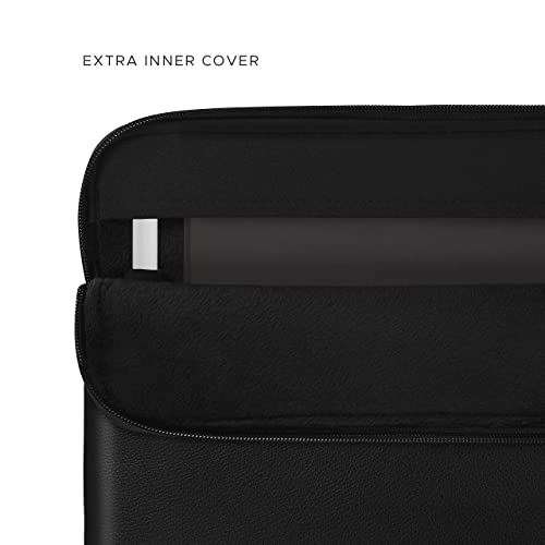 Image of Comfyable Tablet Sleeve Compatible for iPad Pro 11-in M4 2024 M2 4th / 3rd / 2nd Gen, iPad Air 11-in M2 2024 2022 & Smart /Magic Keyboard w /Pencil Holder, PU Leather Bag Waterproof Slim Case