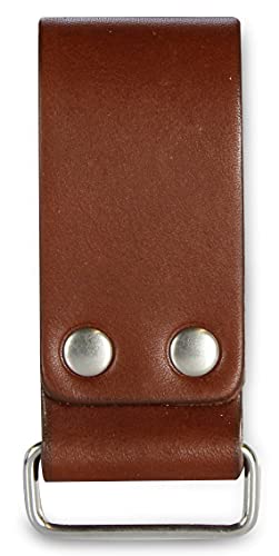 American Bench Craft Tool Belt Loop - for Tape Measure, Drills, Clipped Tools (Brown)