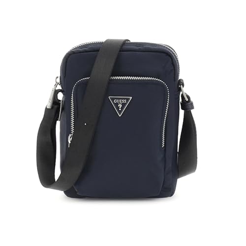 Sac nylon eco dark blue GUESS Certosa avec double poche extérieure zippée