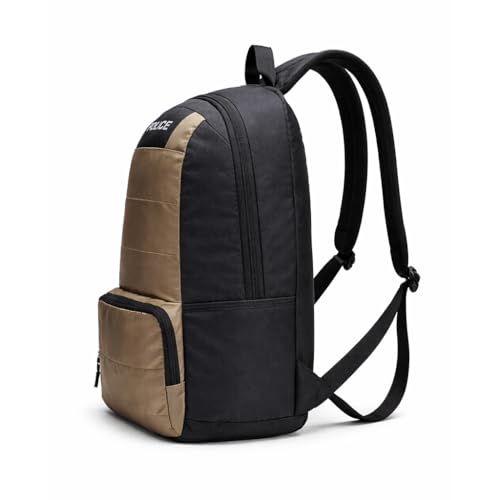Image of Police 20L Laptop Backpack for Men & Women | Lightweight Office & Travel Bag with Adjustable Padded Straps | Water-Resistant | Army Green & Black