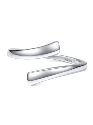 ChicSilver Toe Rings for Women 925 Sterling Silver Toe Ring Hypoallergenic Adjustable Open Rings for Women Summer Jewelry (With Gift Box)