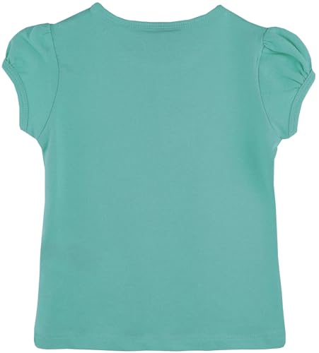 Image of Lilax Girls Short Puff Sleeve Cotton T-Shirt, Toddler & Little Girls Top | 95% Cotton Puff Sleeve Tee; Crewneck, Short Sleeve; Toddler & Girls Sizes 2T-12; for School, Play & Everyday; Machine Wash