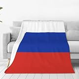 Manta de franela de la bandera de Rusia para sofá o cama de Rusia, 60 x 50 pulgadas