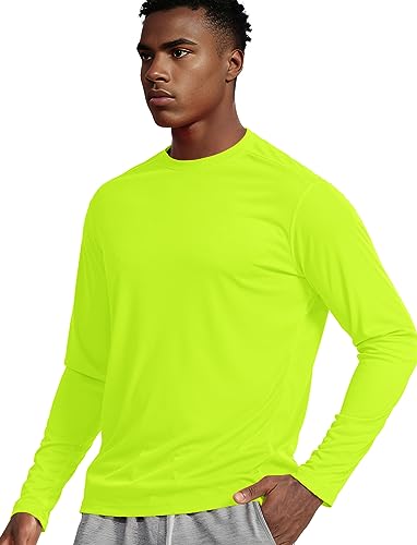 Image of Dry Fit Athletic Shirts for Men Short /Long Sleeve Workout Shirt