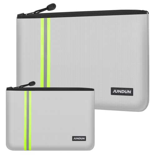 Upgraded Fireproof Document Bag(2200℉),2 Pack(14 x 10