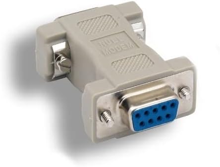 KENTEK DB9 9 Pin hembra a hembra F/F serie/en módem nulo adaptador cambiador acoplador RS-232 Crossover moldeado DTE DCE transferencia de datos