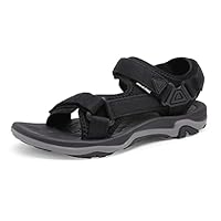 DREAM PAIRS Sandalen Damen Sommer Sandals Women TPR-Sohle & komfortable EVA-Zwischensohle,Size 39,Schwarz,DSA214