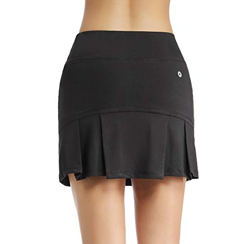 Ultrafun Women's Active Tennis Golf Skort Pleated Athletic Sports Running Skirt with Pockets