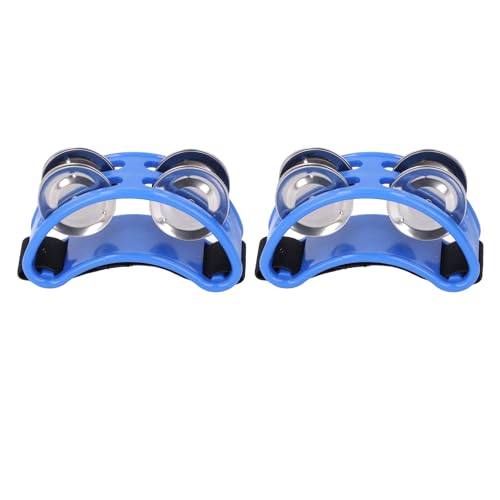 2 Piezas Tamborín para Pie Multiusos Azul miniatura 6