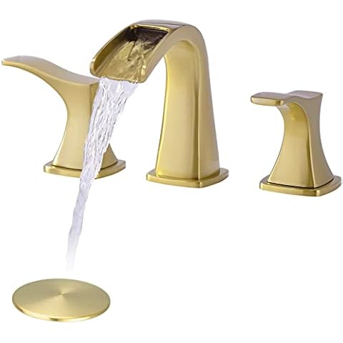 Brushed Gold 8 Inch Bathroom Faucet Set Cover