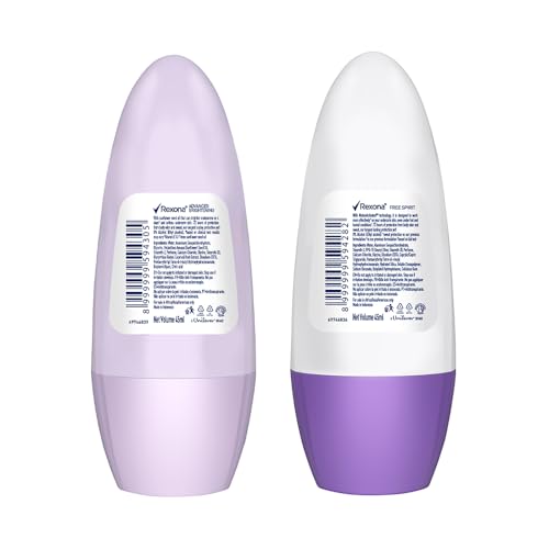 Image of Rexona Roll-On Deodorant | Advanced Brightening + Free Spirit Motion Activated Deo for Women | up to 72Hr odour protection | 45 ML each