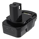 Kzreect Battery Adapter with USB&Type-C Port Compatible with DeWalt 18V/20V & Compatible with Milwaukee 18V to Work for Ryobi One+ 18V Tools DM18RL