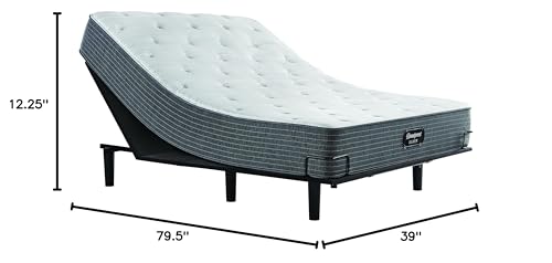 Image of Beautyrest Silver BRS900 12.25 inch Medium Twin XL Mattress, Cooling Technology, Supportive, CertiPUR-US, 100-Night Sleep Trial, 10-Year Limited Warranty White
