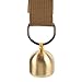 FILFEEL Solid Brass Bear Bell, Camping Accessories, Wind Bell, Separation Prevention, Emergency Whistle, Hiking Gear for Cycling, Fishing, Climbing, Hanging on Collar or Backpack (Brown)