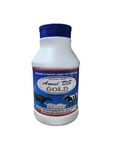 Image of Livshine Gold DS 5 LTR, Calcium for Cow, Buffalo, Goat, Sheep, Horse, Dog, cat, Pig, Milk Enhancer for Diary Animals, Vitamins and Minerals with Ashwagandha, Veterinary Calcium