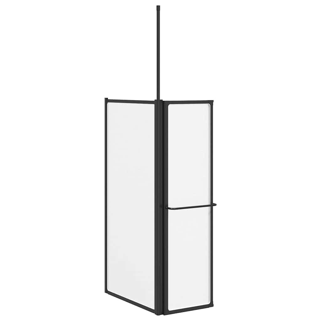 Parete Doccia 120x70x137 cm Box Doccia Pieghevole in Alluminio Parete Doccia Salvaspazio per Bagni Piccoli (Bianco)