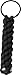 Chums Glacier Paracord Keychain, Black