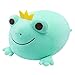 Peluche Grenouille Douce dans la Couronne, Douce Grenouille en Peluche Oreiller en Peluche pour Animaux en Peluche Grenouille avec Jolie Couronne, Coussin Poupée Oreiller Coussin Peluche Grenouille