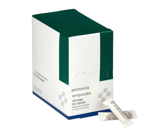 Ammonia Nasal Inhalant 100 Pack for First aid Kits