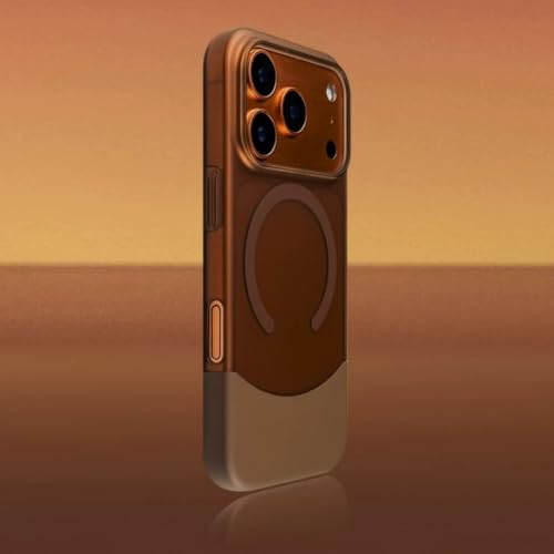 Coque iPhone 17 magnétique or du désert luxe en segments ultra-mince mate