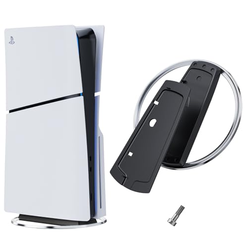 PS5 Slim/PS5 縦置きスタンド，For PlayStation 5 専用，転倒防止 地震対策 傷付き防止 放熱改善，ps5 スタンド，ps5 縦置きスタンド，ps5 slim スタン，ps5 周辺機器（ps5 本体全機種対応）