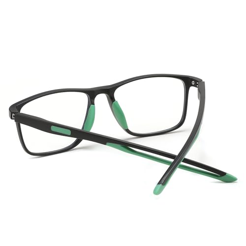 Image of FEISEDY Blue Light Glasses for Women Men TR90 Sports Ultra-Light Glasses Anti Glare UV Protection B0109