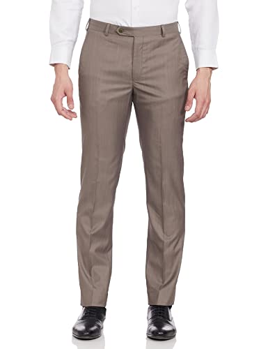 Image of PARK AVENUE Wool Blend Men's Full Sleeve Regular FIT Medium Khaki Formal Suit (PMDL03800-H4 30)