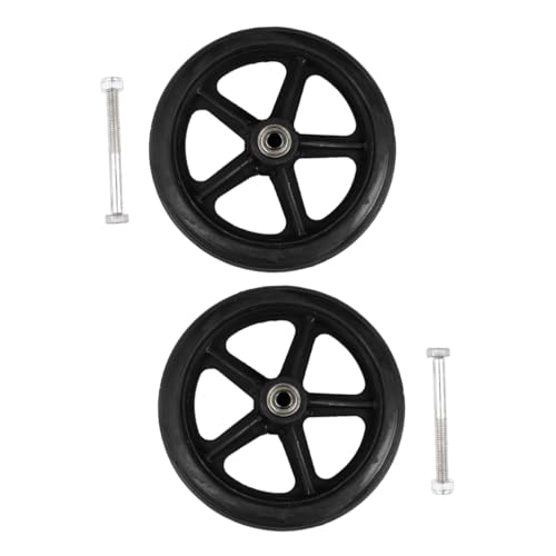 NUOBESTY Roue Avant Du Fauteuil 7 Pouces Pneus Pleins Remplacement Des Roues Pour Fauteuils Usage Quotidien