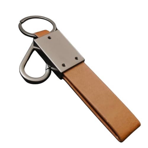 Image of Leather Keychain for Bike & Car Keys | 4 Color Leather with Durable 360 Degree Rotate head and Safety Metal Clip