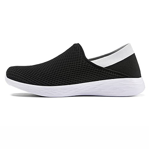 Women' Slip On Walking Shoes Lightweight Casual Knit Loafer Sneakers Comfortable Mesh Work Shoes Athletic Walking Shoes for Women Breathable2