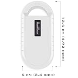 Smoostart Haustier Mikrochipscann, Tierchip Lesegerät Chipleser Hunde Chip Scanner Katze ISO11784/(85) FDX-B/EMID Mikrochip Lesegerät für Hunde/Katze 1000 Daten Können Gespeichert Werden Weiß