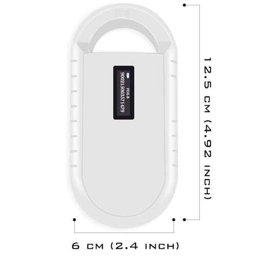 Smoostart Scanner de microchip, aumento de 1000 registros de armazenamento enorme de dados para PC,