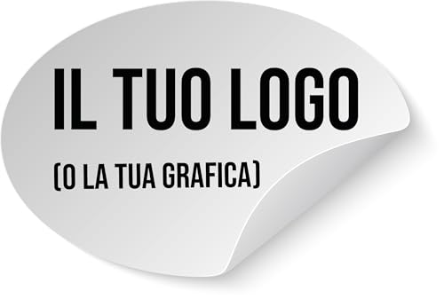 100 Adesivi Personalizzabili Multiuso - Inserisci il tuo logo o
