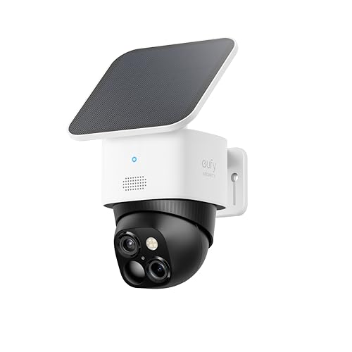 eufy Security SoloCam S340 Dual Cameras Solar Security Camera Out...